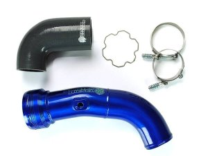 Ford F-250 Intercooler Pipe Kit - Sinister Diesel - Cold Side Charge Pipe - Sinister Blue - `17-`21